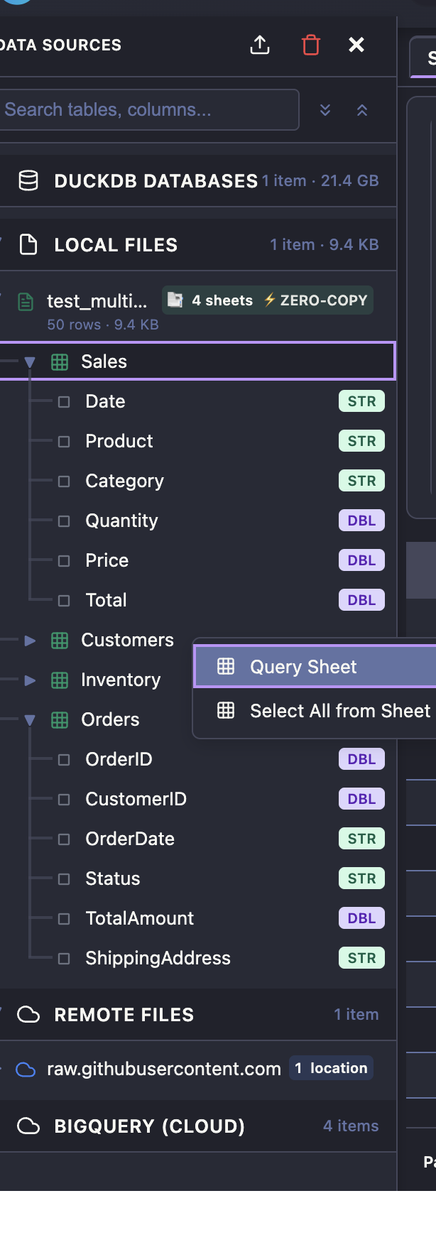 Excel Multi-Sheet Support