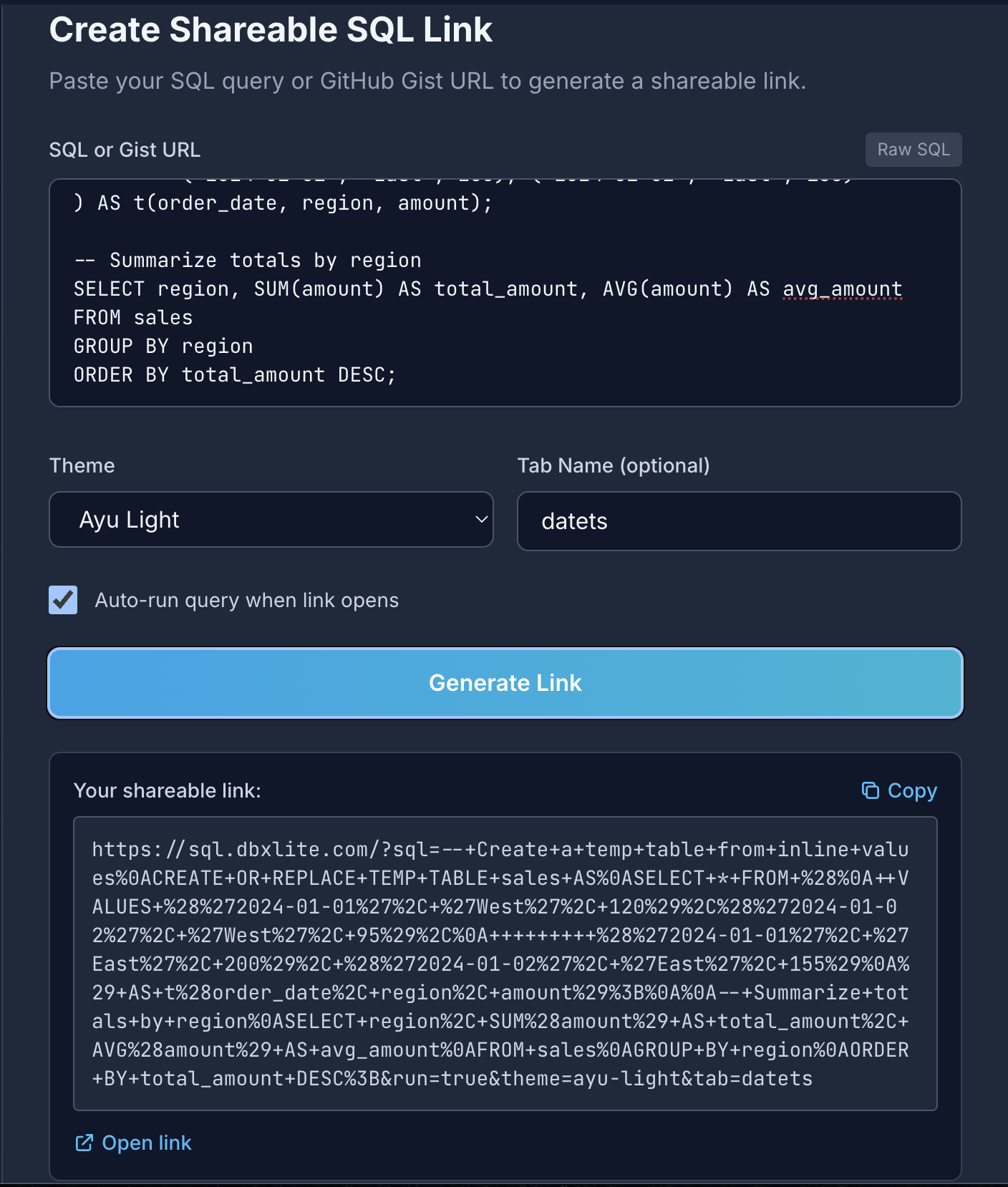 Create Shareable Links